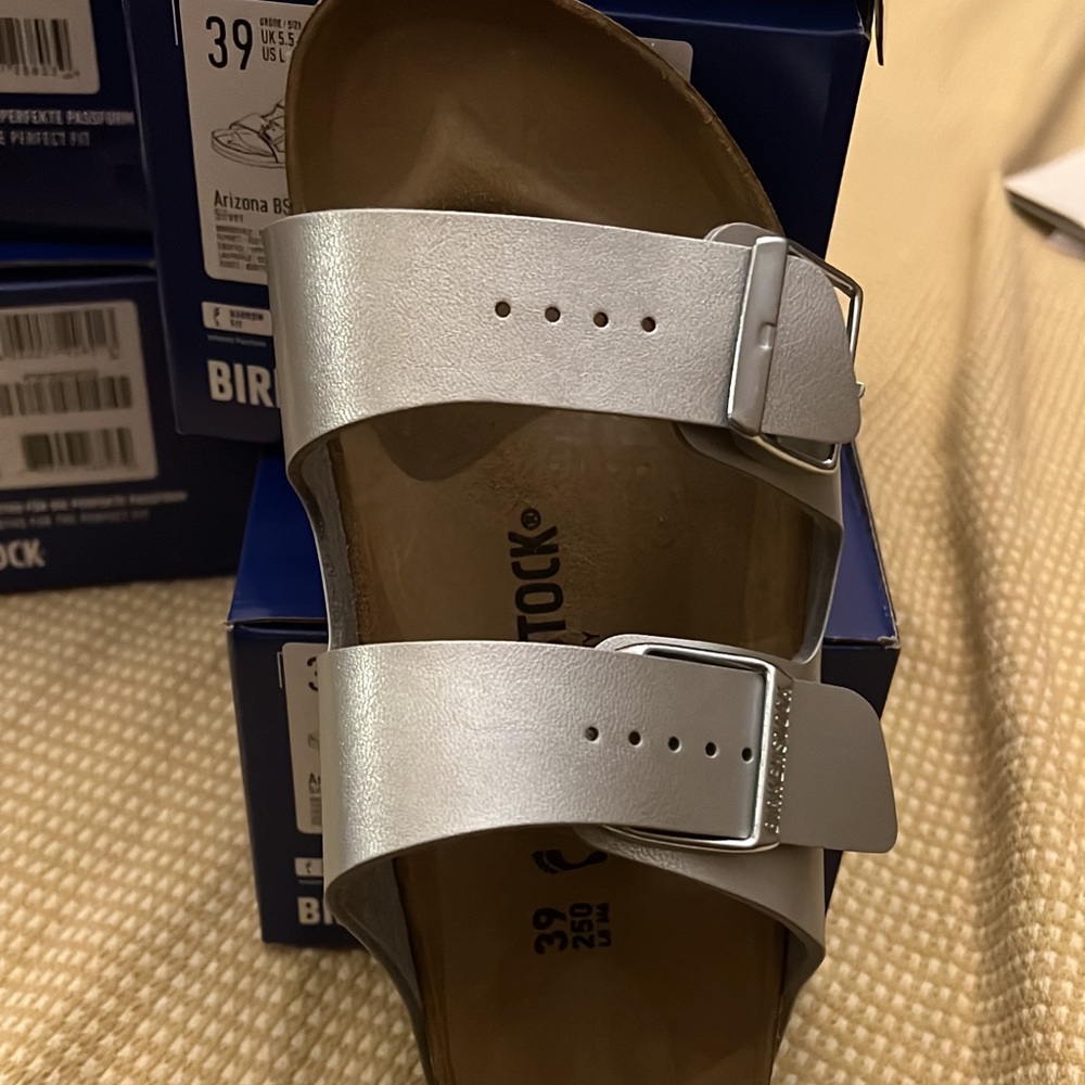 Silver Unisex Birkenstock In different sizes